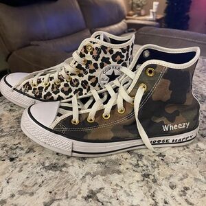 Women’s Converse Custom High Top Shoes Size 8